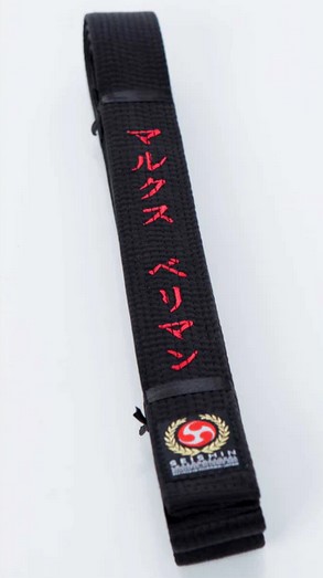 Seishin Schwarzgurt Naturseide 340