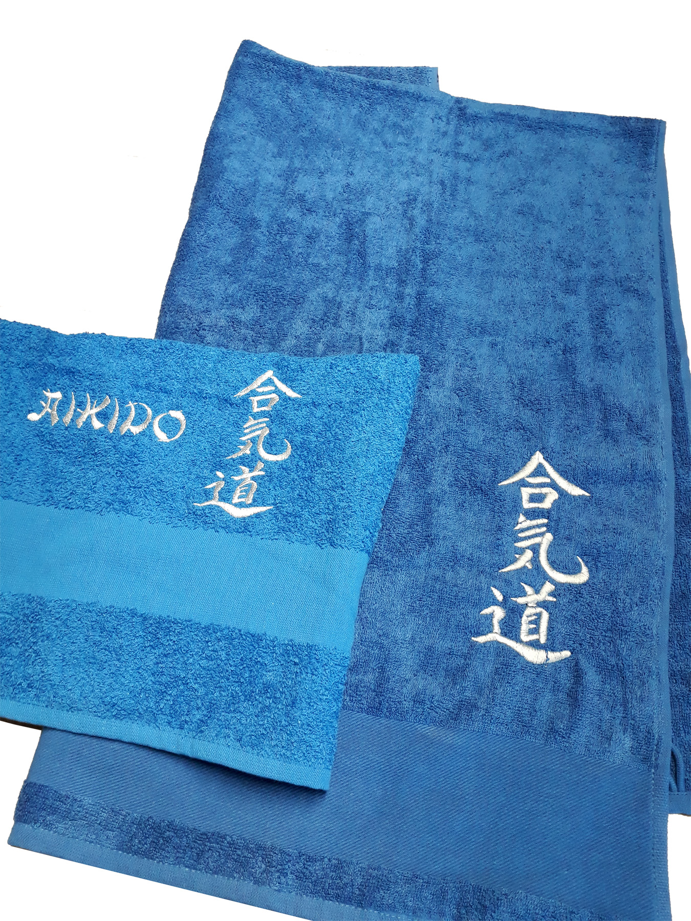 SET Handtuch + Duschtuch "Aikido Schriftzeichen"