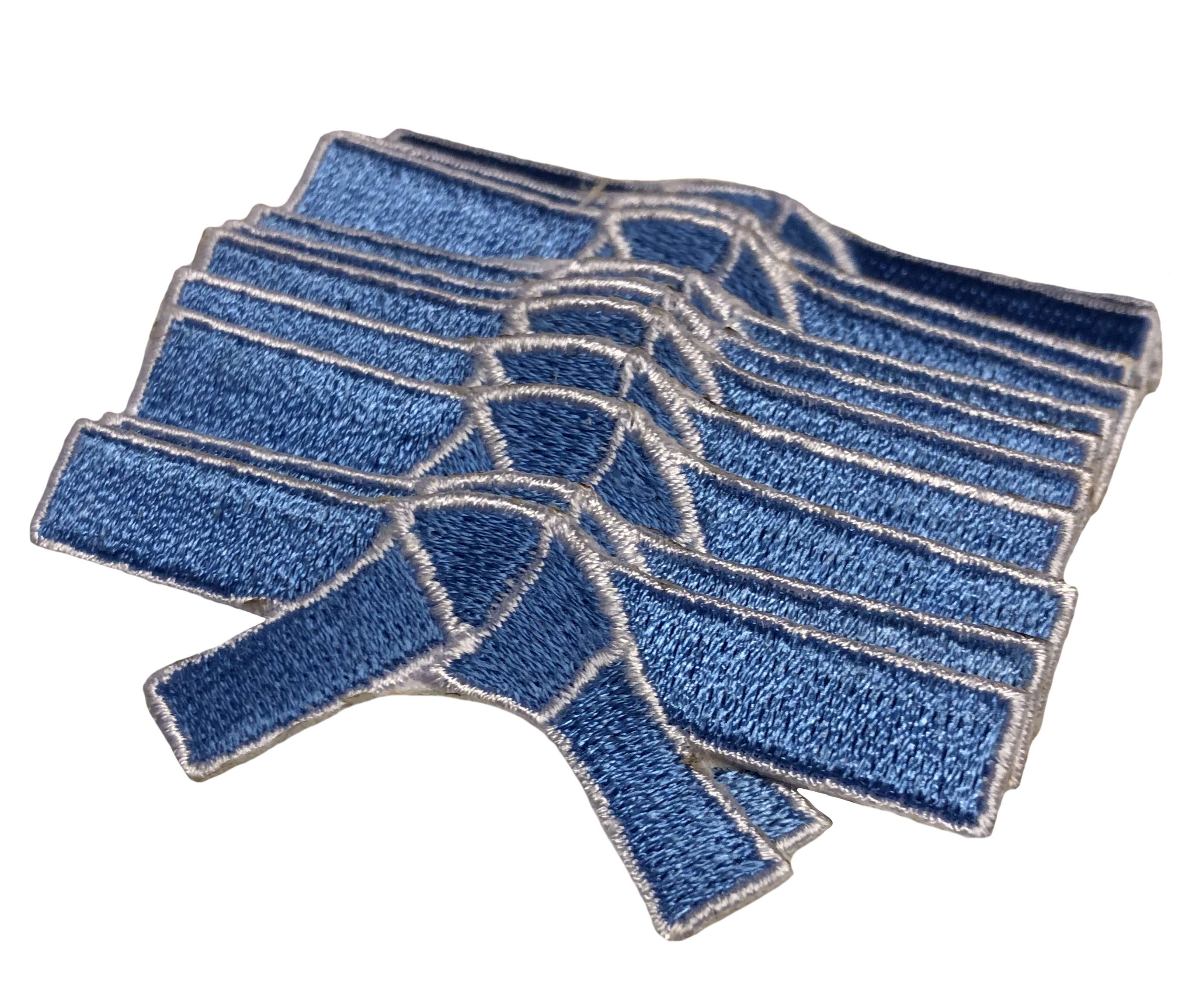 Aufnäher Gürtel Motiv 6x4 cm, blau