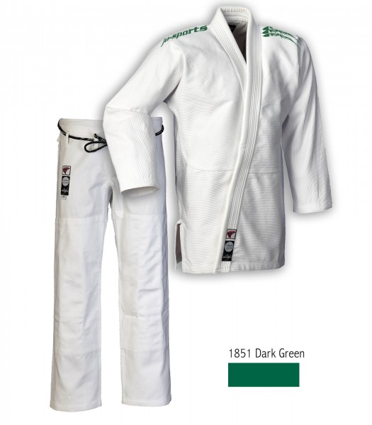 Ju Jutsu Anzug "Pearl Pure" Color Schulterstick A6 gold