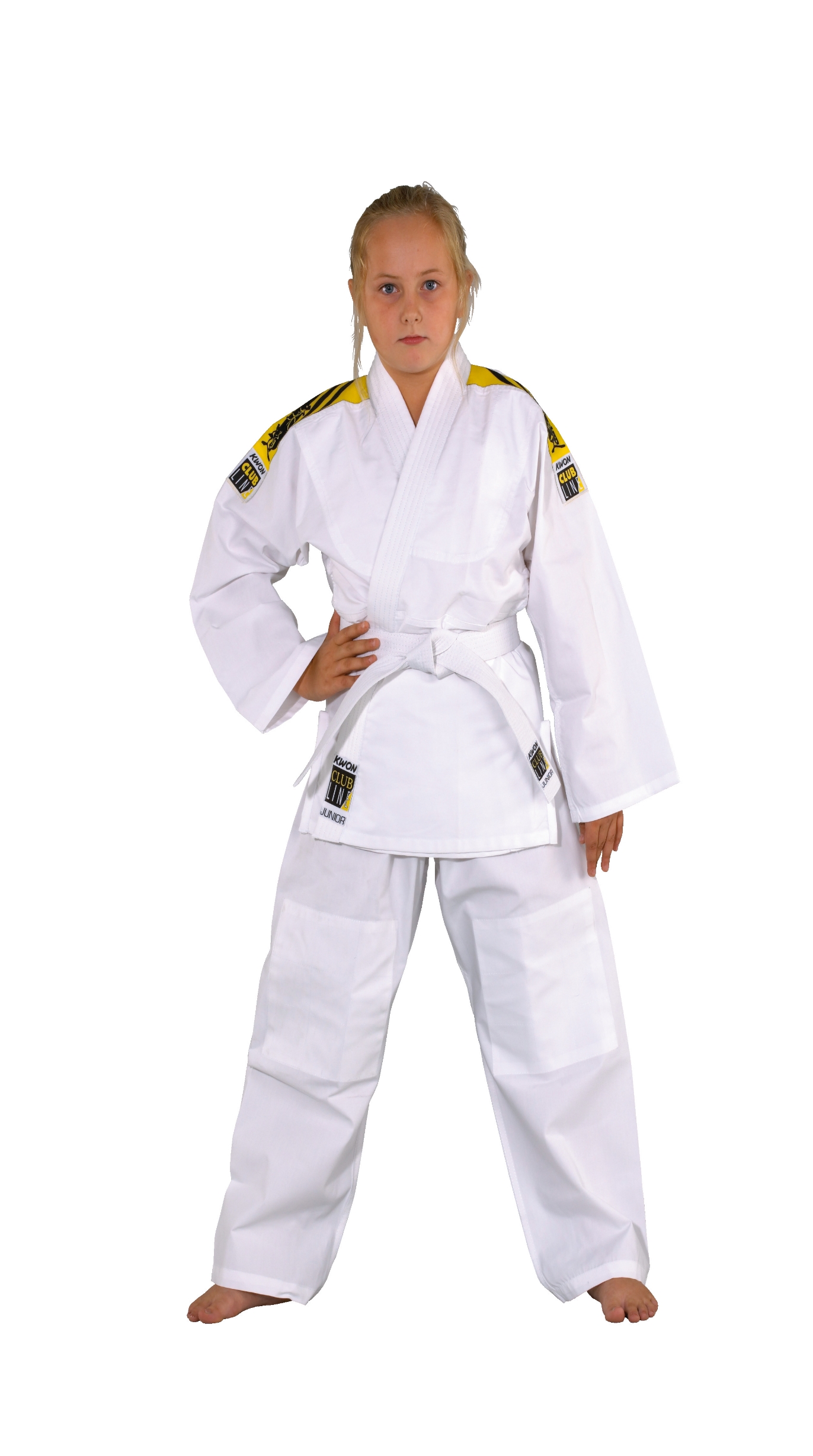 KWON (R) Judo-Anzug JUNIOR (glatter Stoff) weiss (%SALE) 170