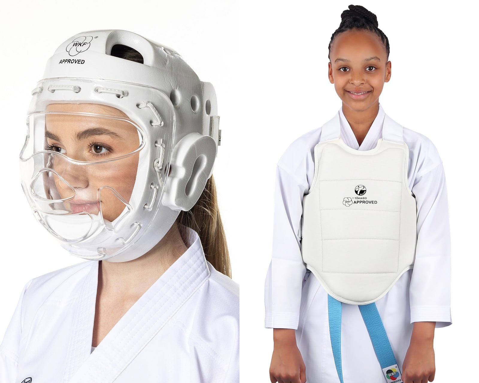 SET: WKF Schutzausrüstung Helm / Weste XL