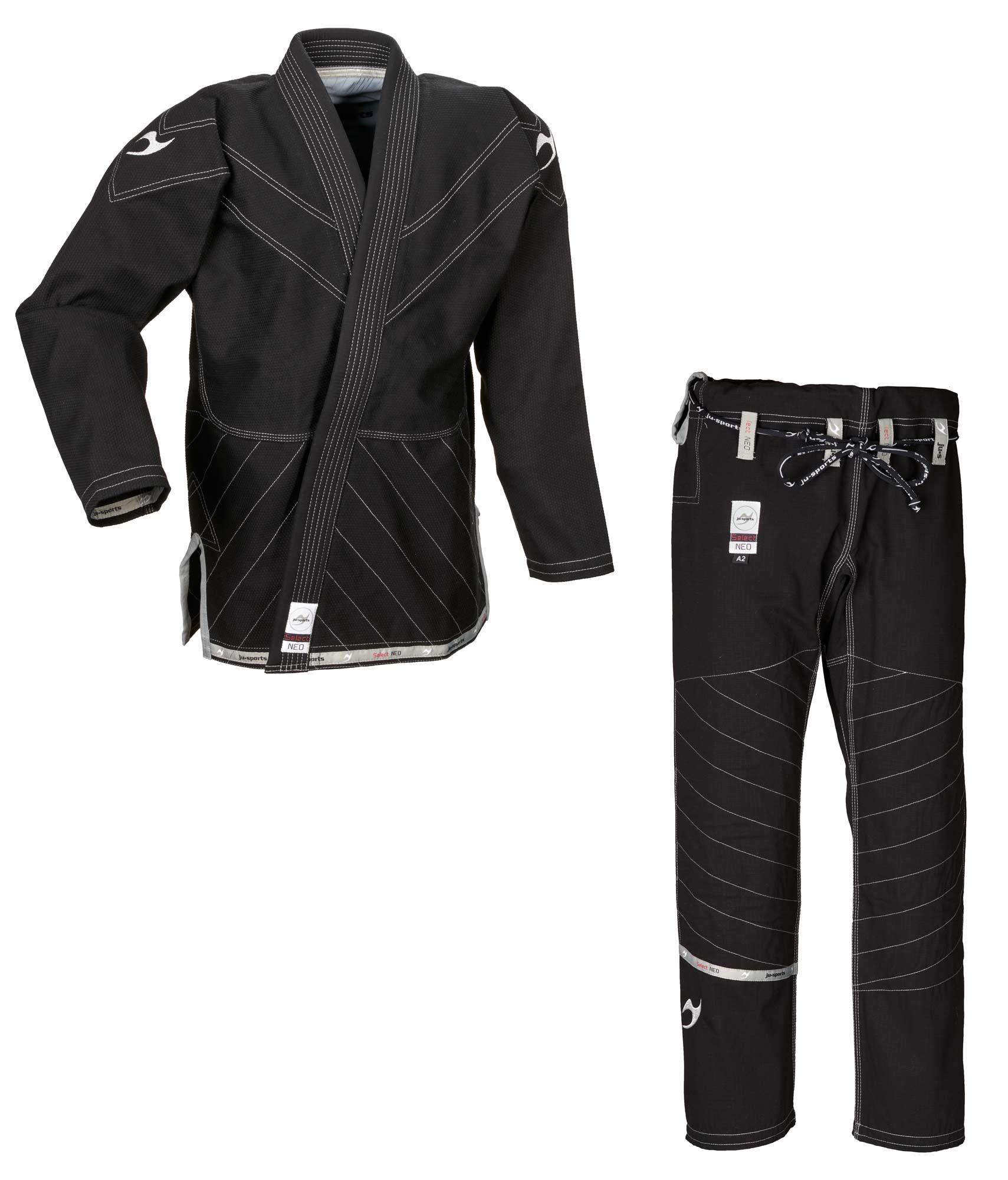 BJJ Anzug Select Neo Anzug (schwarze Jacke, weiße Hose) A5 (ab 190 cm)