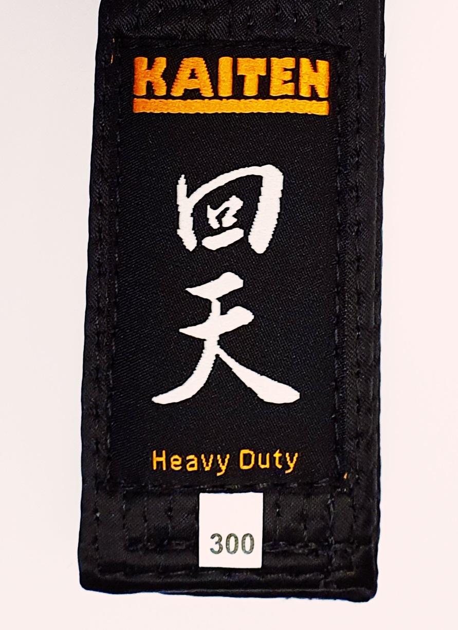KAITEN Kunstseide Schwarzgurt Extra Dick