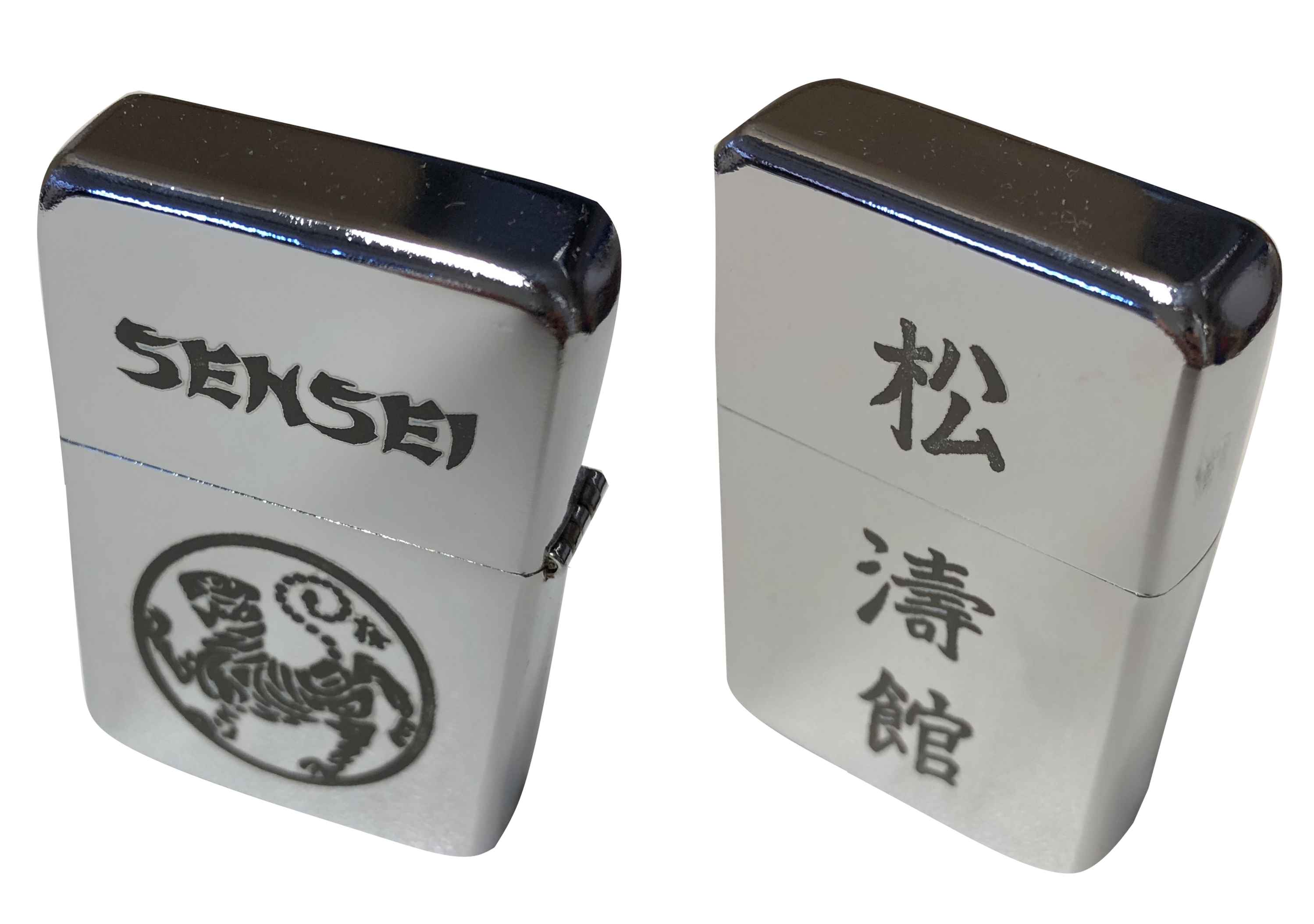 Sturmfeuerzeug aus Edelstahl "SHOTOKAN sensei"