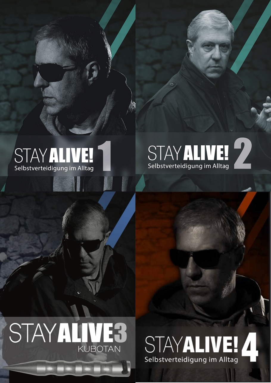 DVD SET Stay Alive - Selbstverteidigung im Alltag Vol. 1 - 4