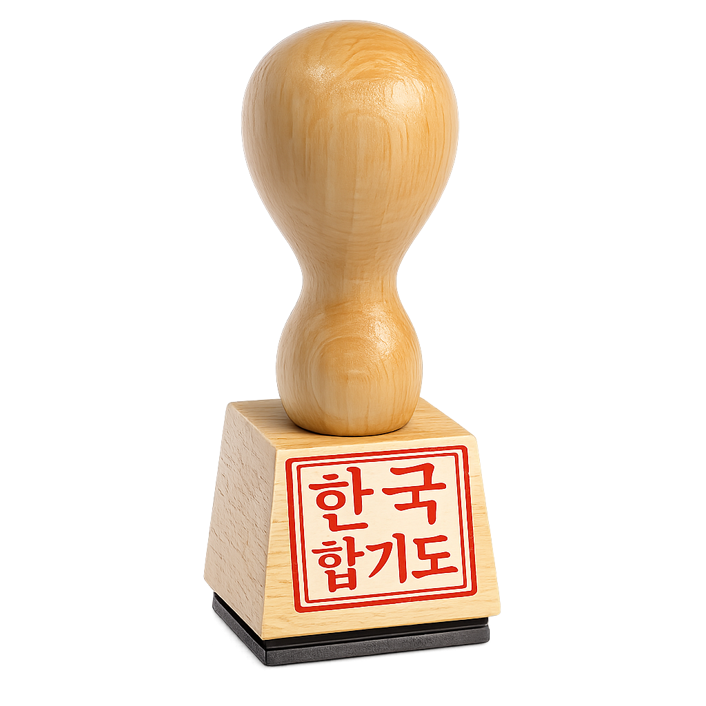 Holzstempel Korea Hapkido