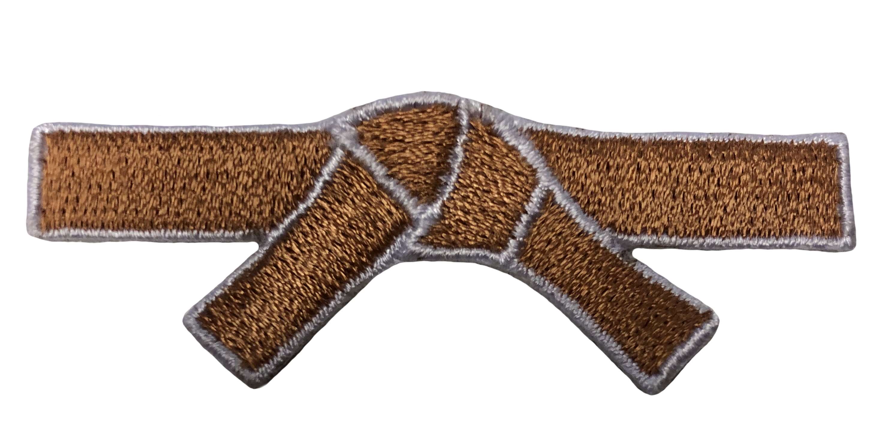 Aufnäher Gürtel Motiv 6x4 cm, braun