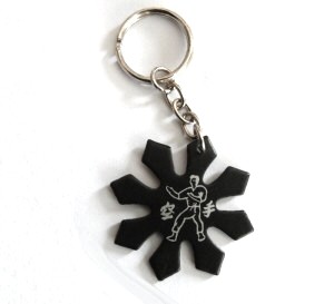 Schlüsselanhänger Shuriken 8-Zack