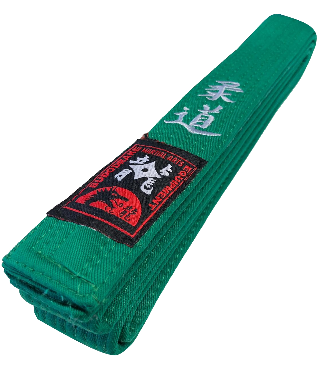 Grüngurt bestickt Judo