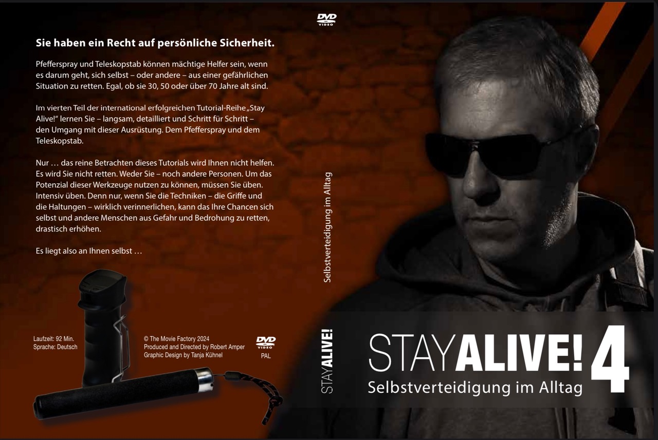Stay Alive - Selbstverteidigung im Alltag Vol 4 - Pefferspray und Teleskopstab / DVD