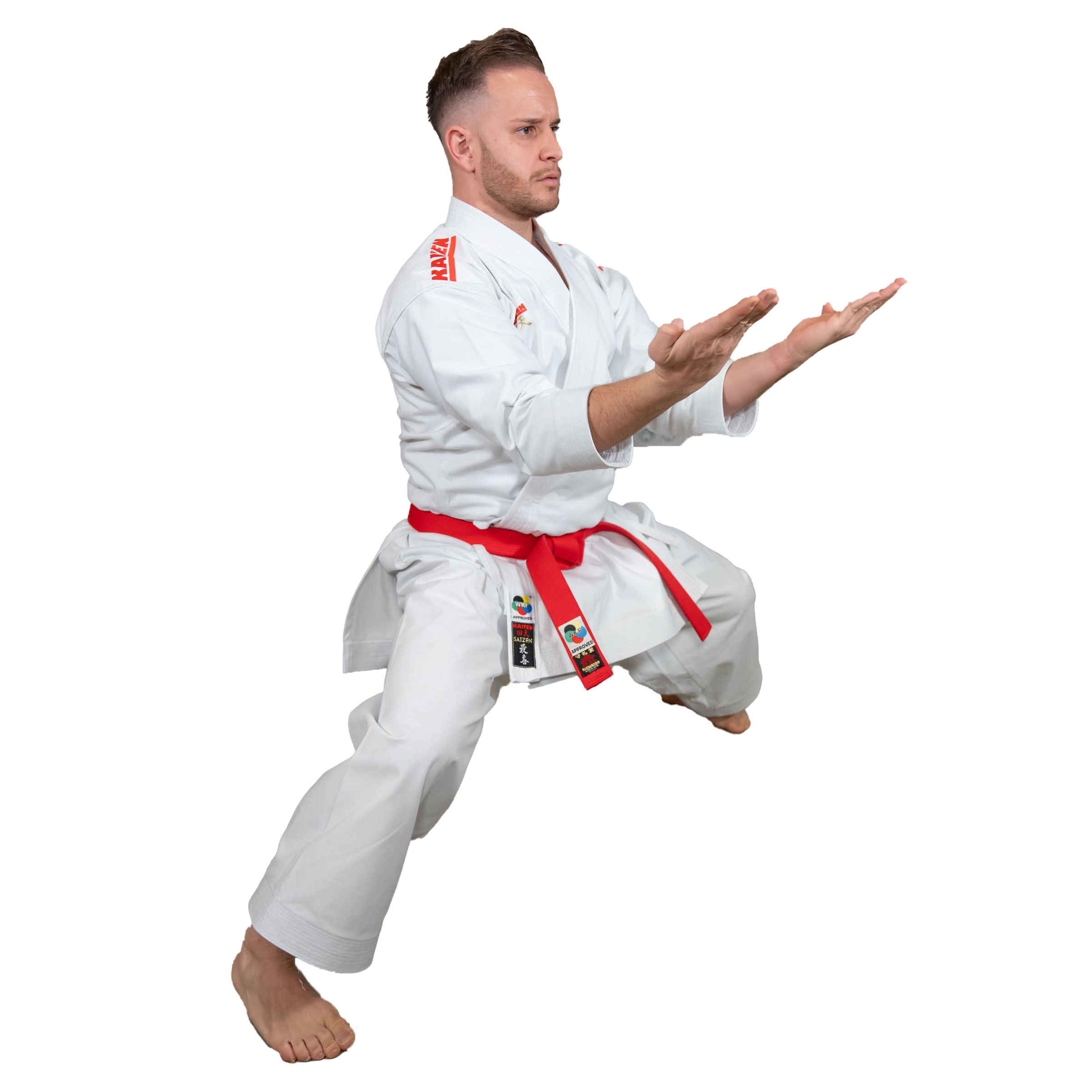 Kaiten Saizen WKF Blaue Schulterstreifen/Gr.210