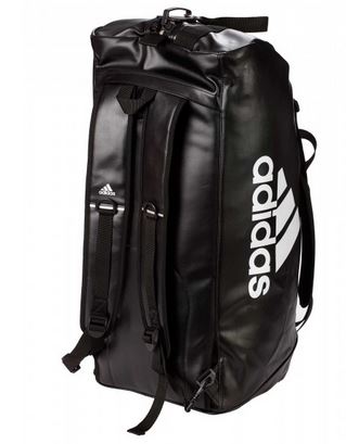 adidas 2in1 Bag "martial arts" black/white PU, adiACC051 L
