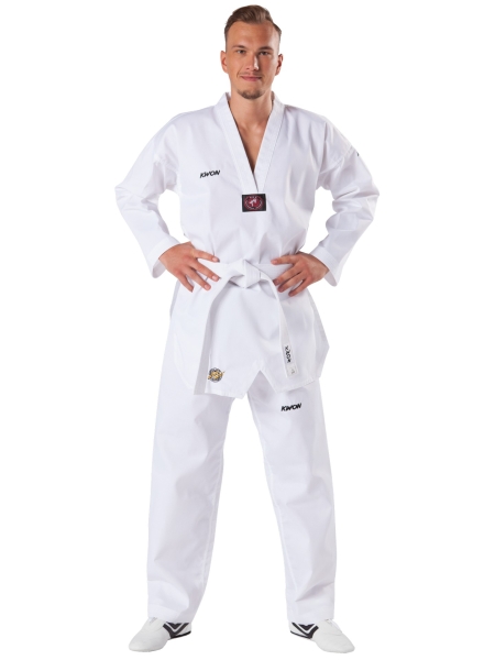 KWON(R) Taekwondo Anzug VICTORY, weißes Revers Gr. 150 (%SALE)