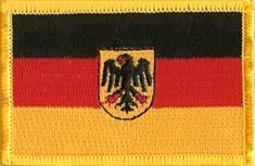 Aufnäher Flagge Deutschland mit Adler