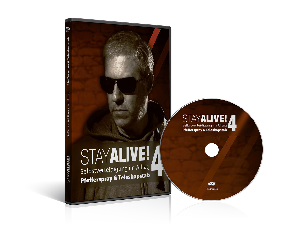 Stay Alive - Selbstverteidigung im Alltag Vol 4 - Pefferspray und Teleskopstab / DVD