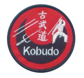 Kobudo-Aufnäher Bo, Jo, Sai
