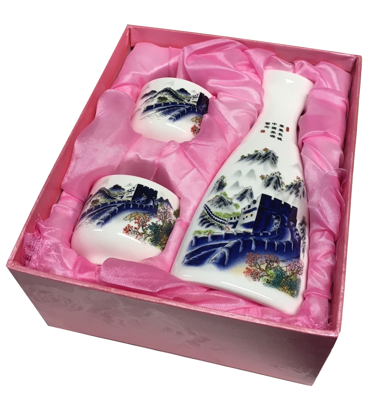 Sake Set Chinesische Mauer 3-teilig