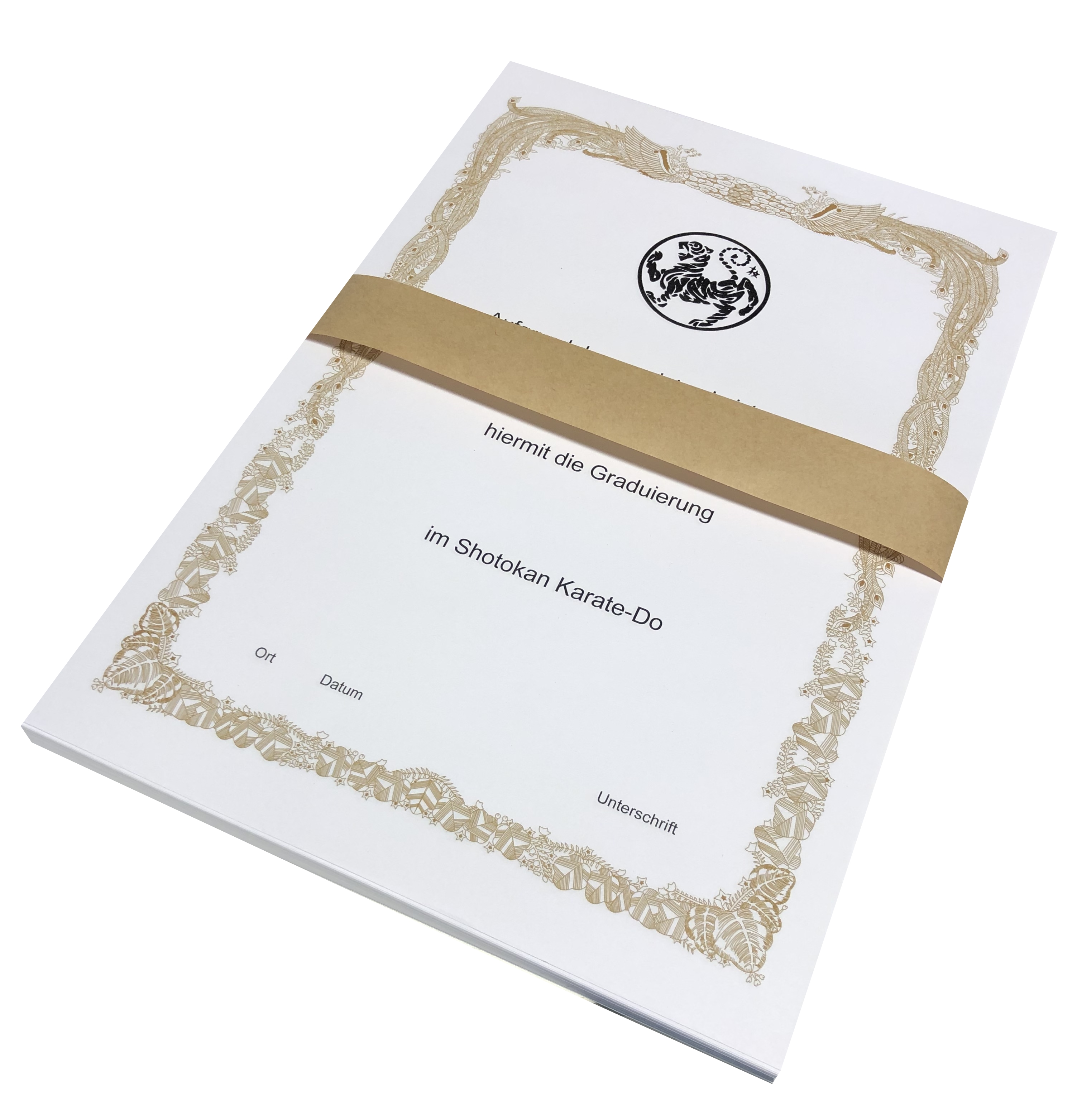 Prüfungsurkunde individuell als Set - Japan Style
