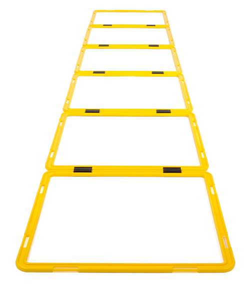 Koordinations-Leiter Agility flexibel kombinierbar 12 Quadrate 5 m