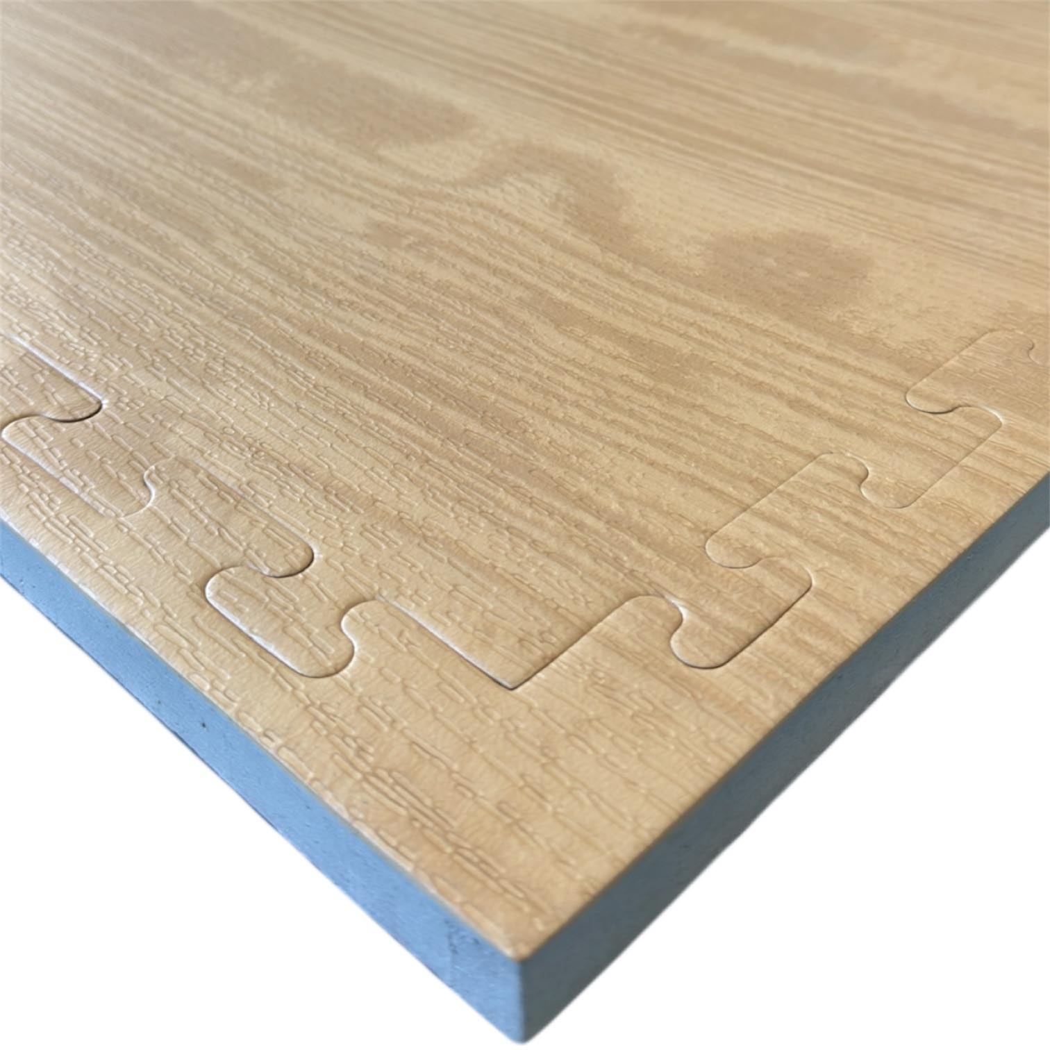 Kampfsport- / Fitnessmatten Holzoptik / Schwarz, 2,5cm