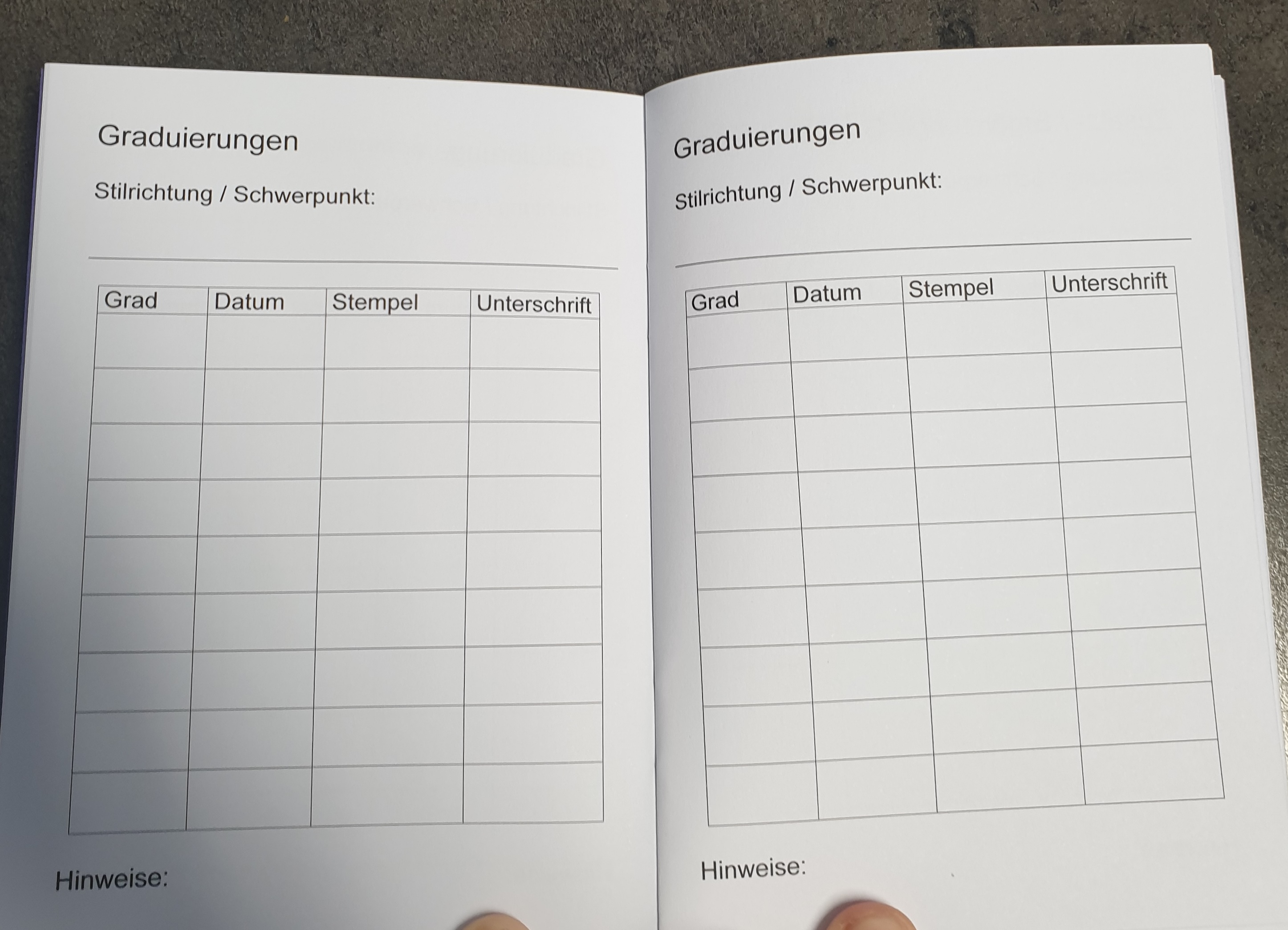 Jiu Jitsu Mitgliedsausweis neutral