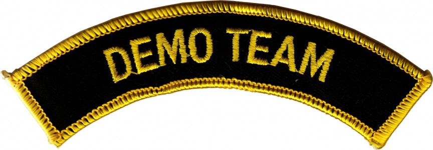 Aufnäher halbrund Demo Team