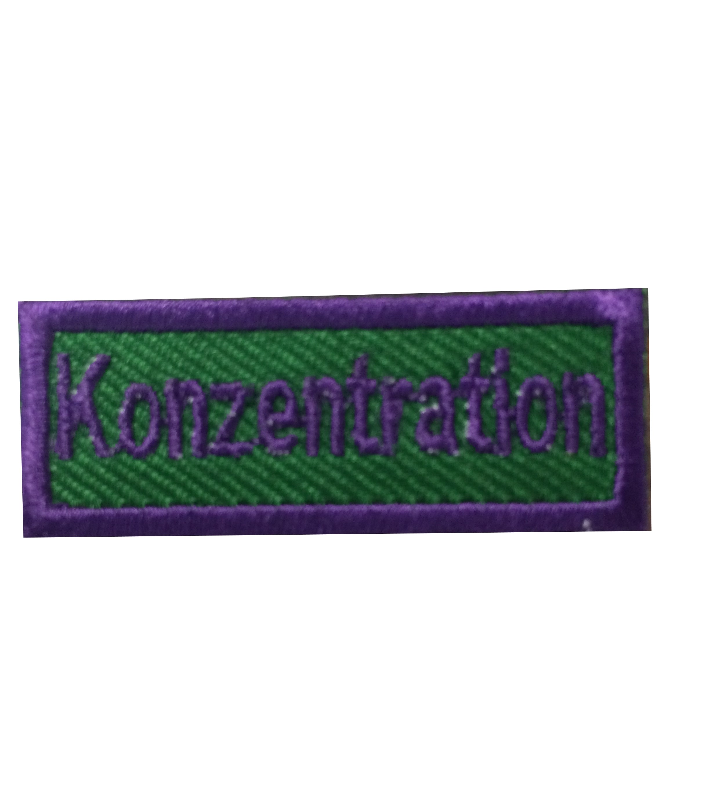 Konzentration - Anerkennungs-Abzeichen / Skill Patch violett/ grün