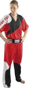 TOP TEN Uniform Kickboxen Fight Elite rot