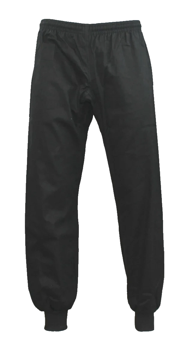 Kung Fu Hose schwarz mit Spezial Stretch Bündchen