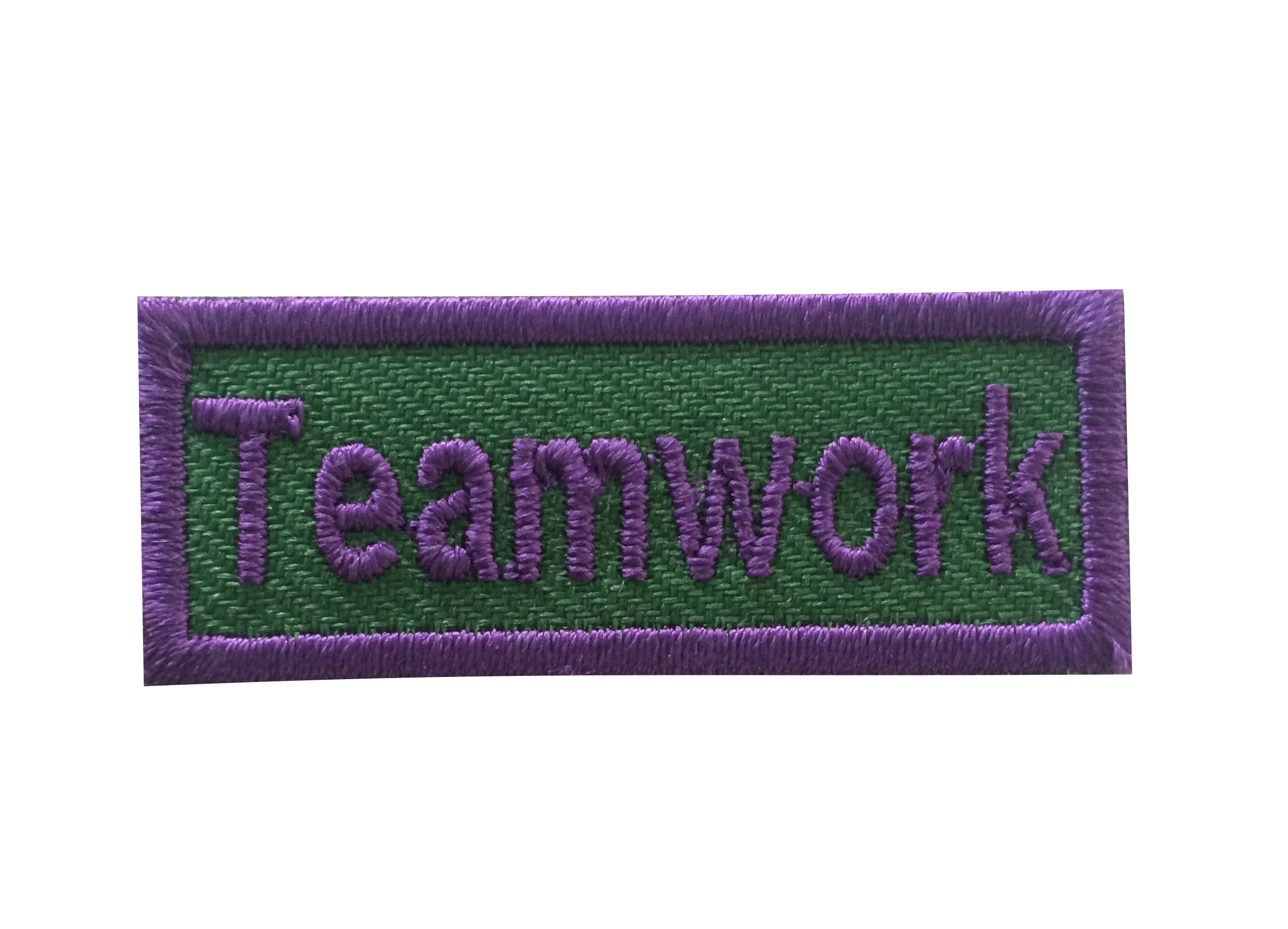 Teamwork - Anerkennungs-Abzeichen / Skill Patch violett/ grün