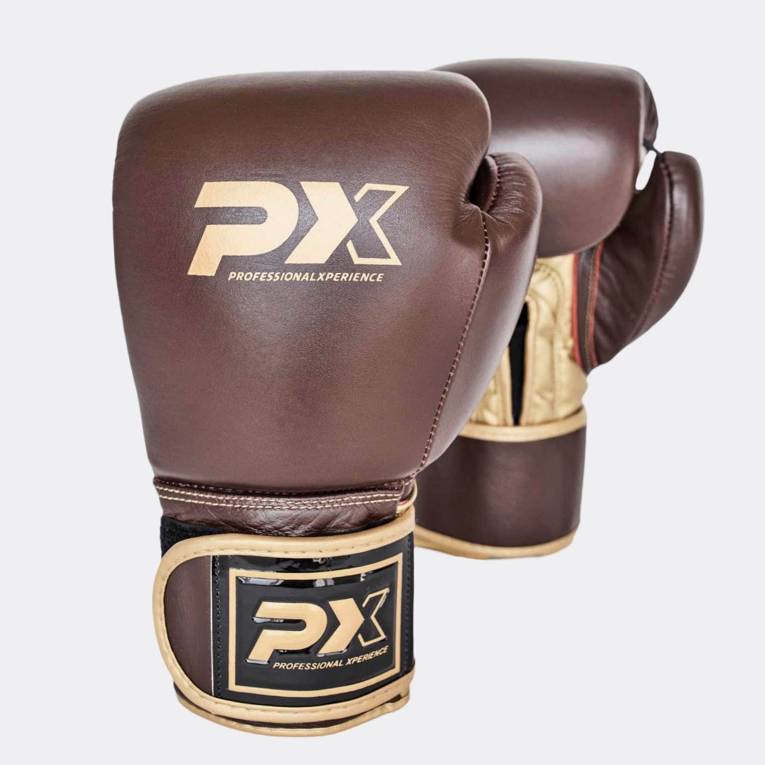 PX Boxhandschuh Braun-Gold
