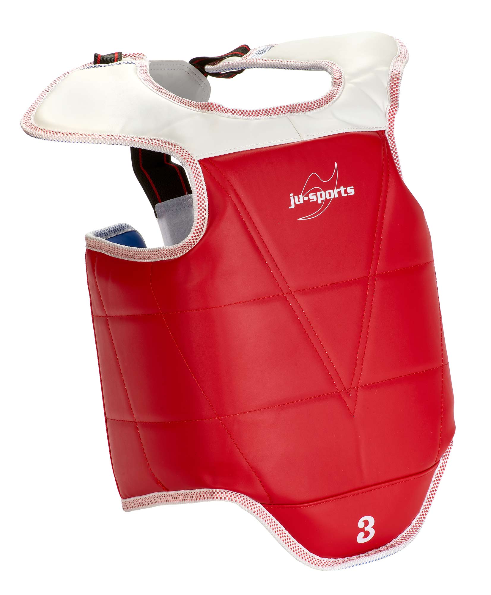 Taekwondo Kampfweste Klett rot-blau