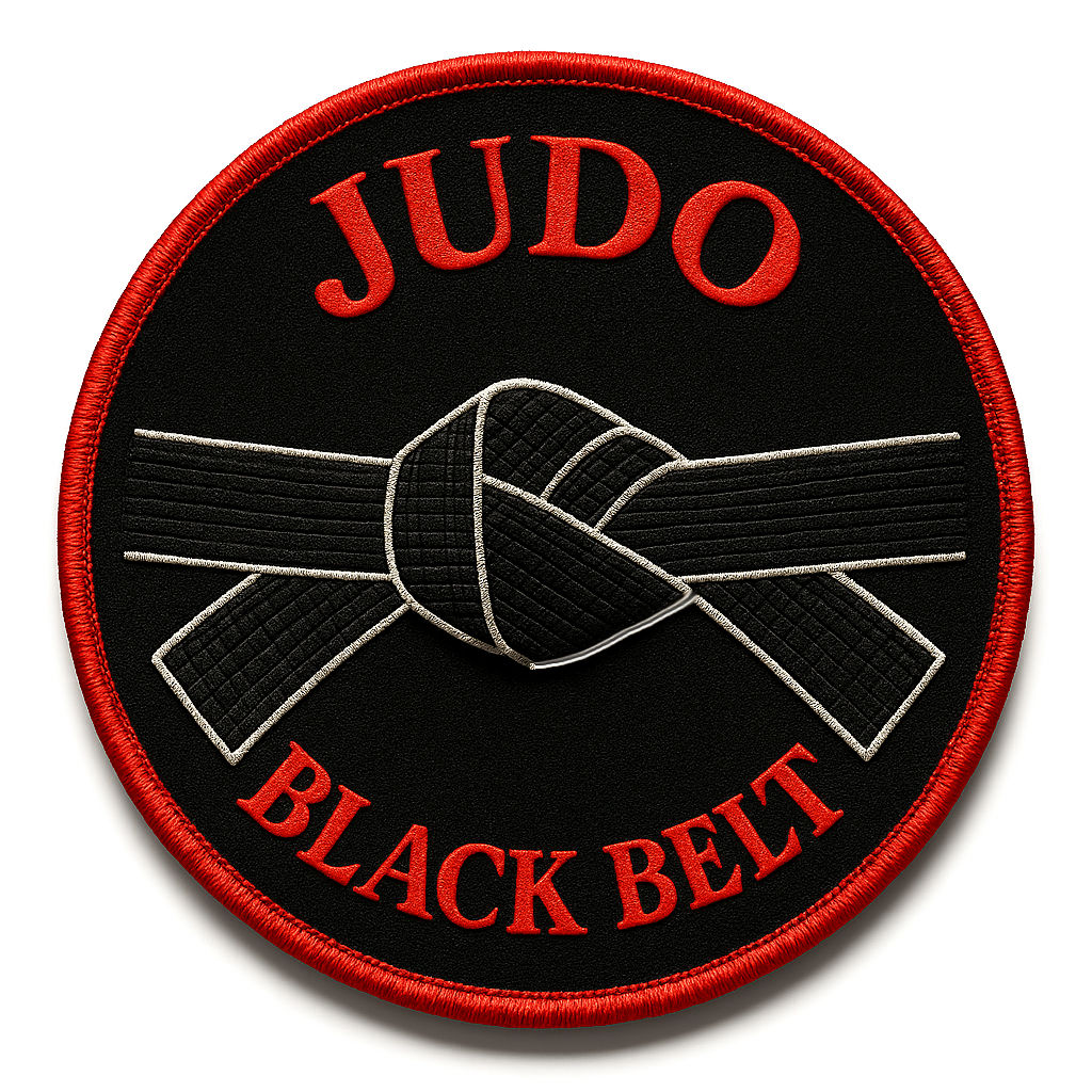 Judo Black Belt Aufnäher
