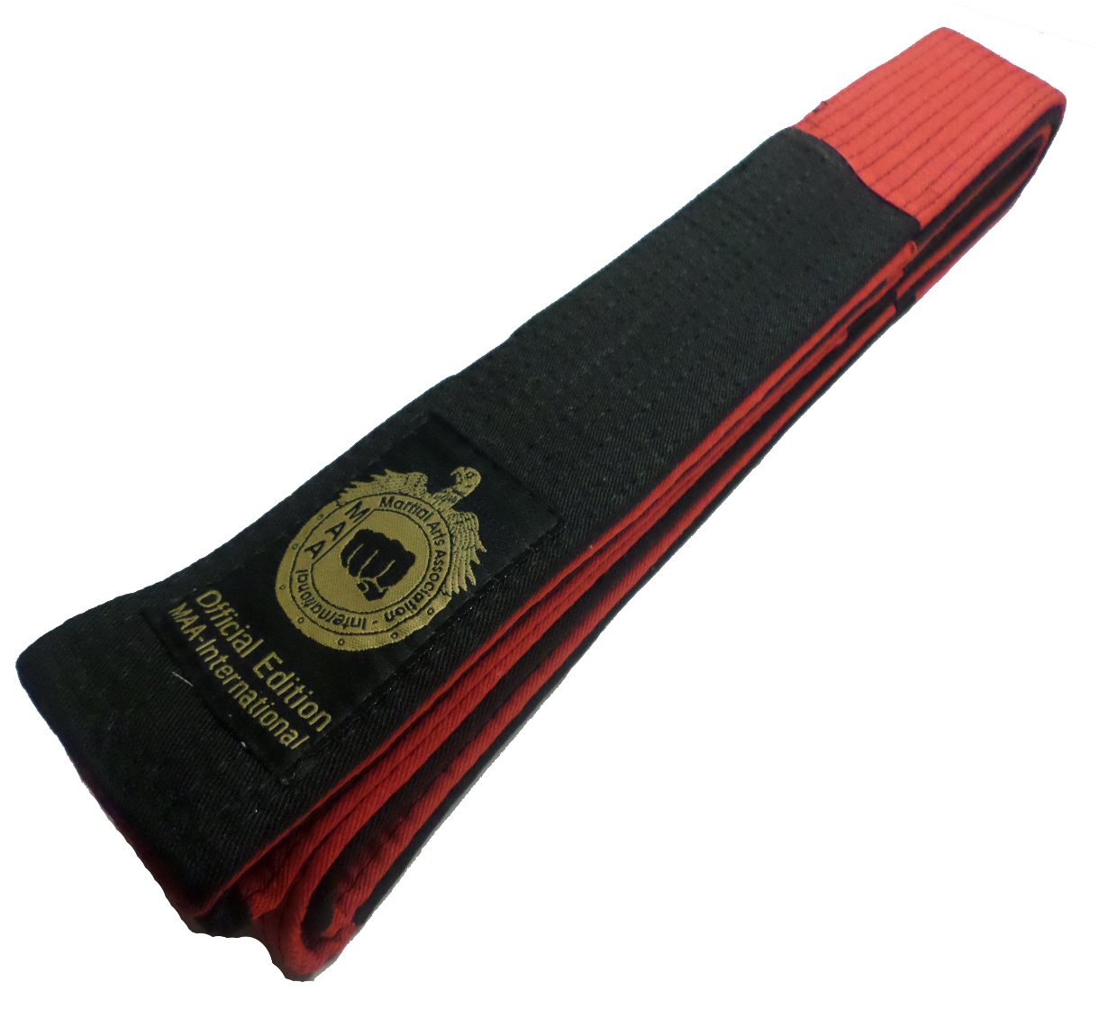 MAA Int. Official Grand Master Belt Schwarz-Rot geblockt 280