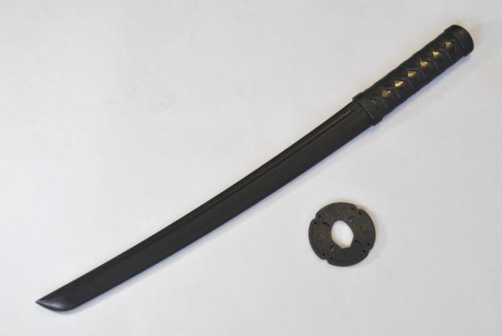 Vollkontakt Shoto aus Kunststoff, schwarz