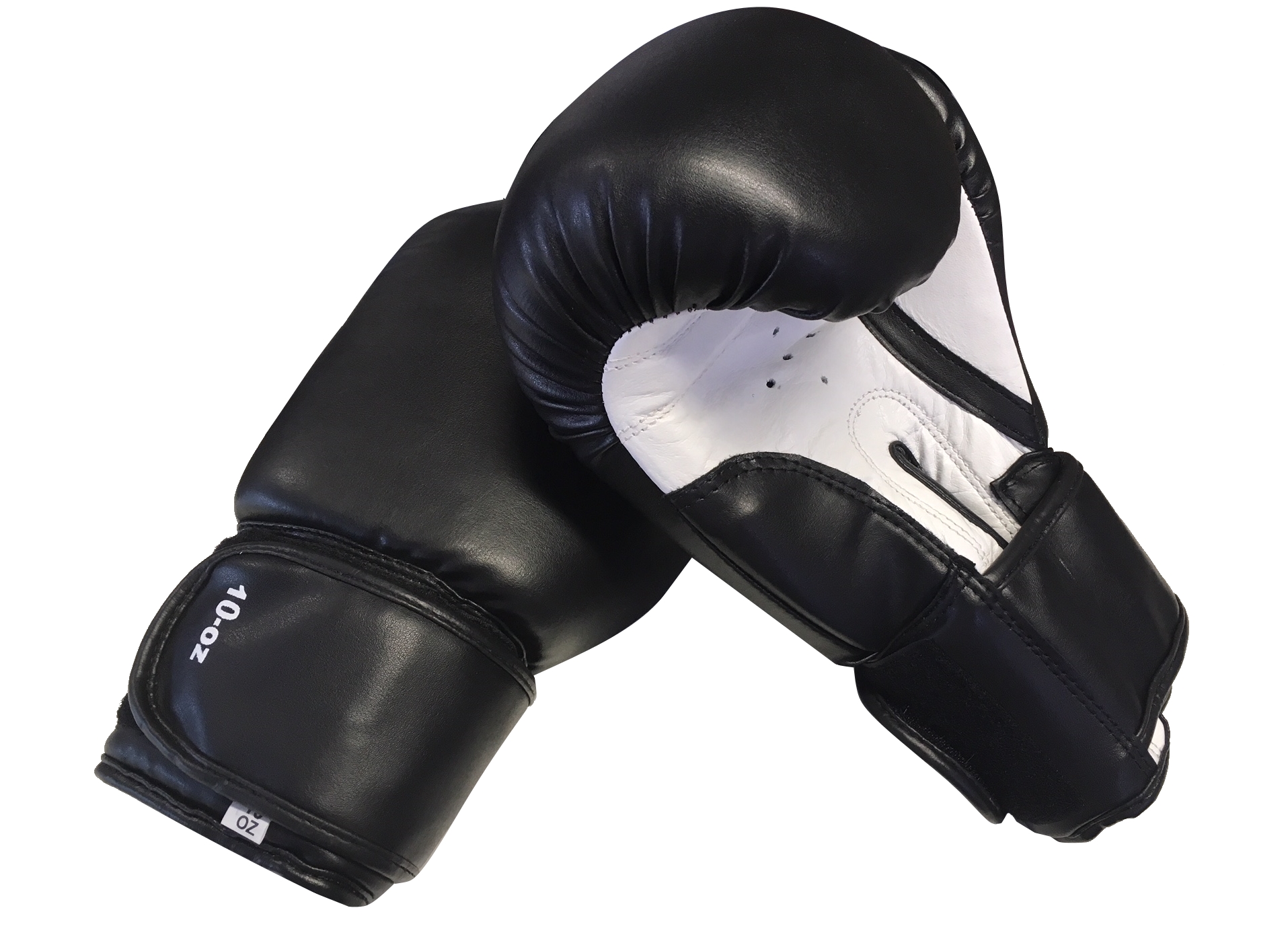 Boxhandschuhe Kunstleder schwarz/weiß 12 Oz