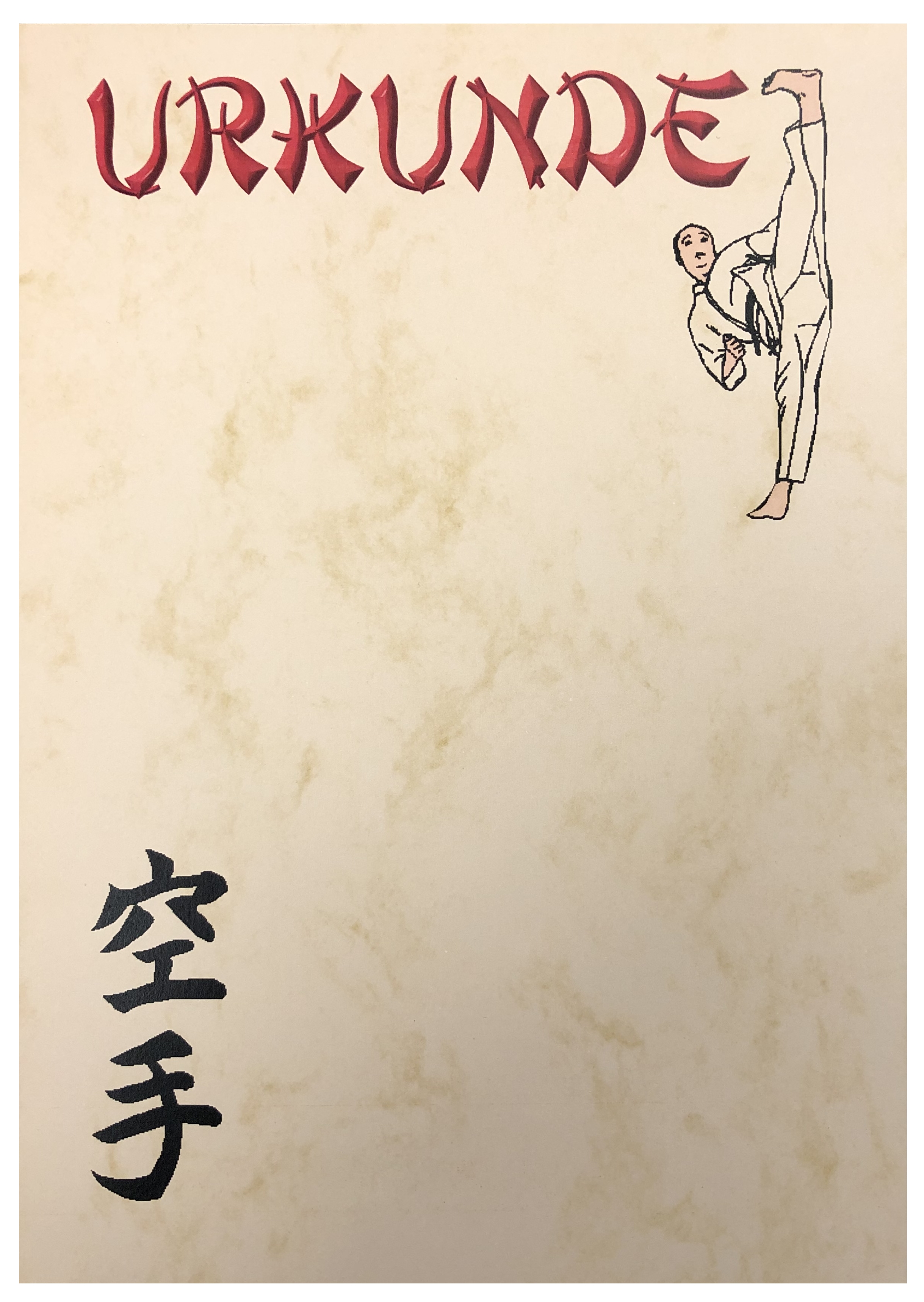 Urkunde Karate