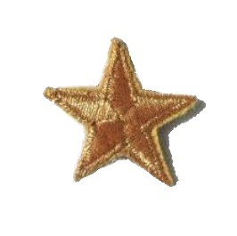 Sterne Aufnäher / Aufbügler GOLD