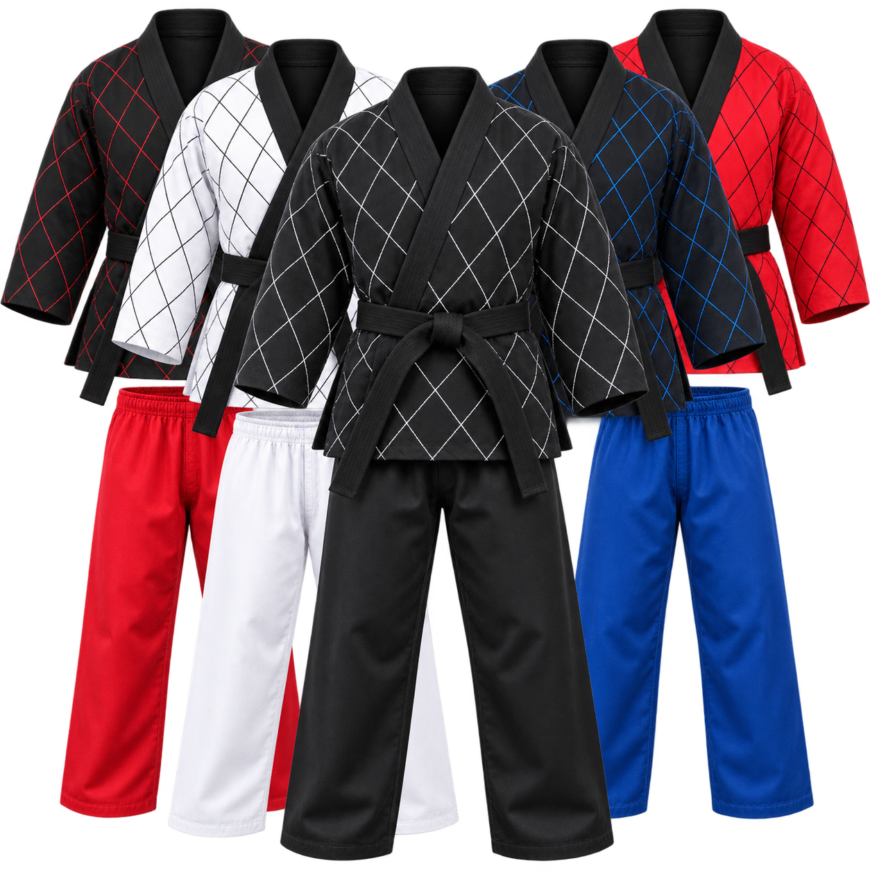 Hapkido Anzug mit Rautenmuster