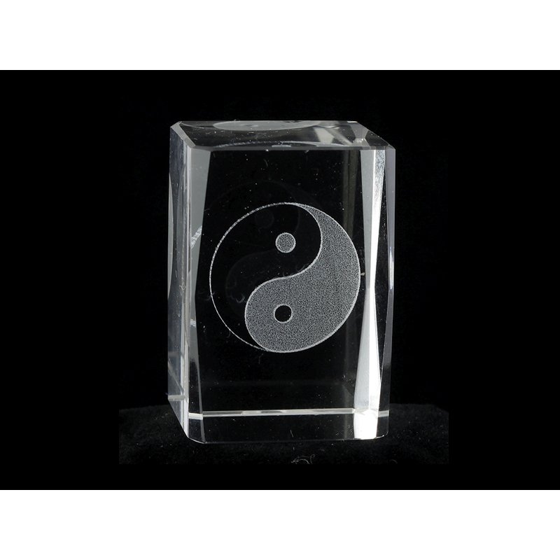 Kristall 3D Yin Yang