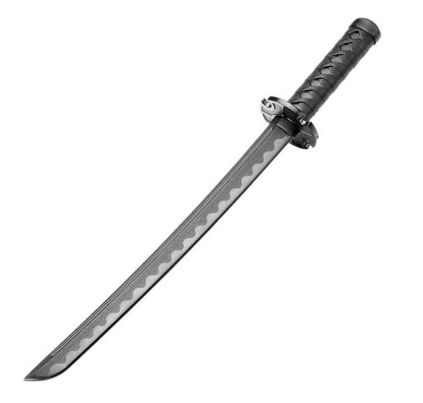 Wakizashi für Vollkontakt Training aus PU, schwarz