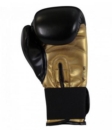adidas Boxhandschuhe Hybrid 50, schwarz/gold, ADIH50 14 oz
