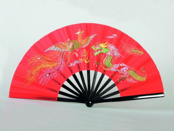 Tessen Fächer BAMBUS rot