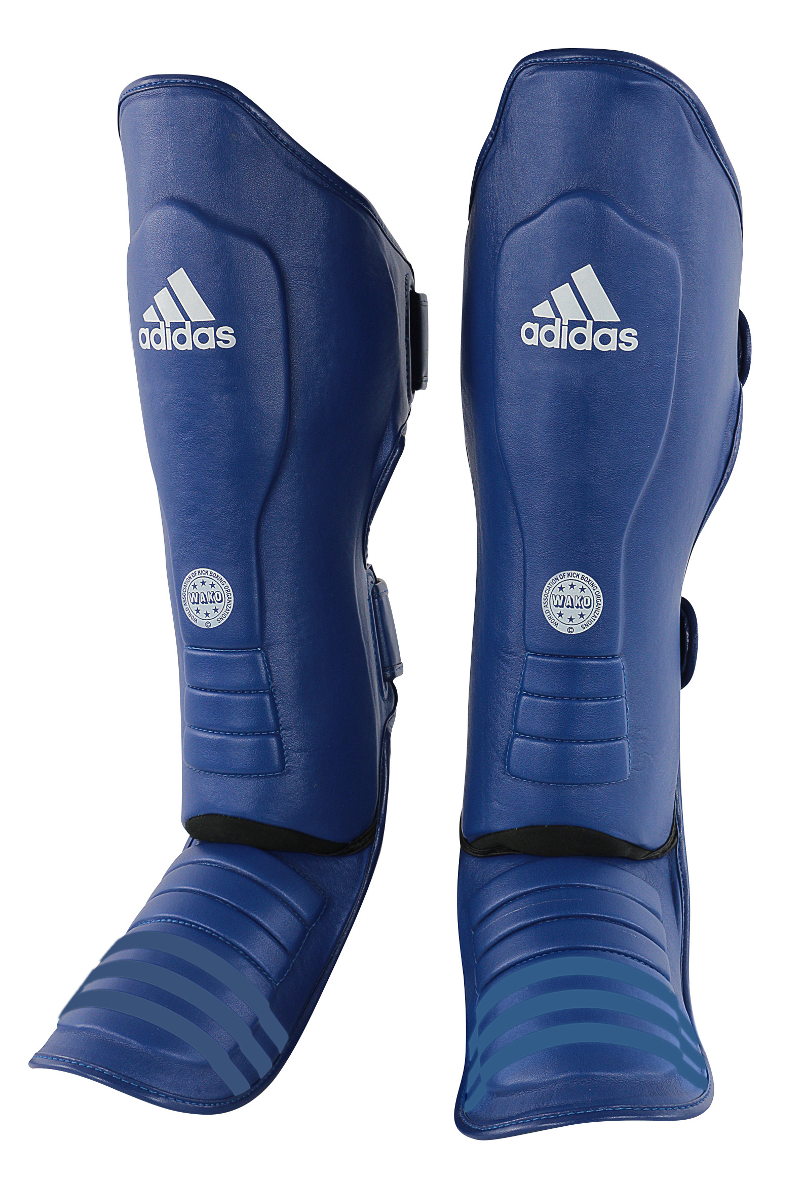ADIDAS Kickboxing Schienbein-Spannschützer Super-Pro Shin-n-Step blau XL