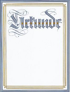 Urkunde Traditionell Allround