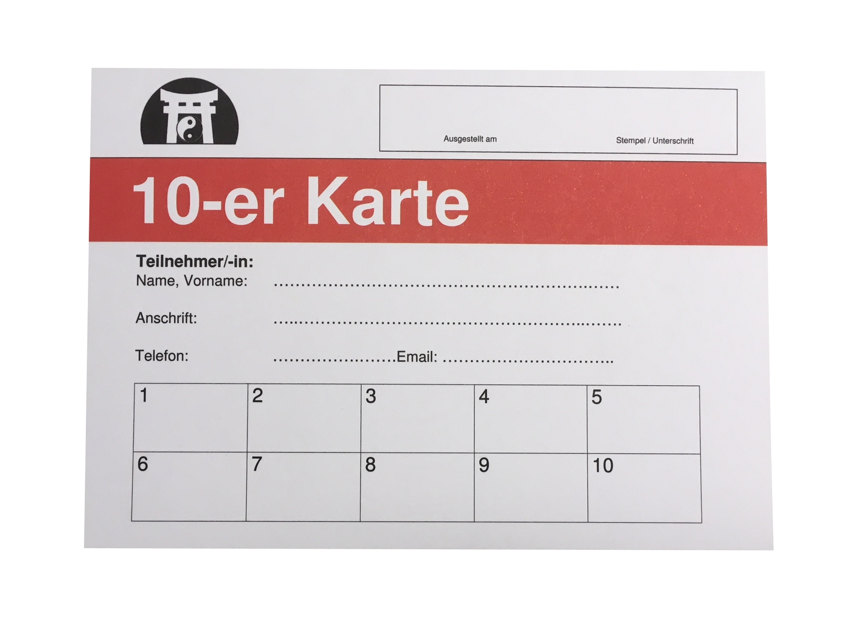 10-er Karte (50 Stk.)