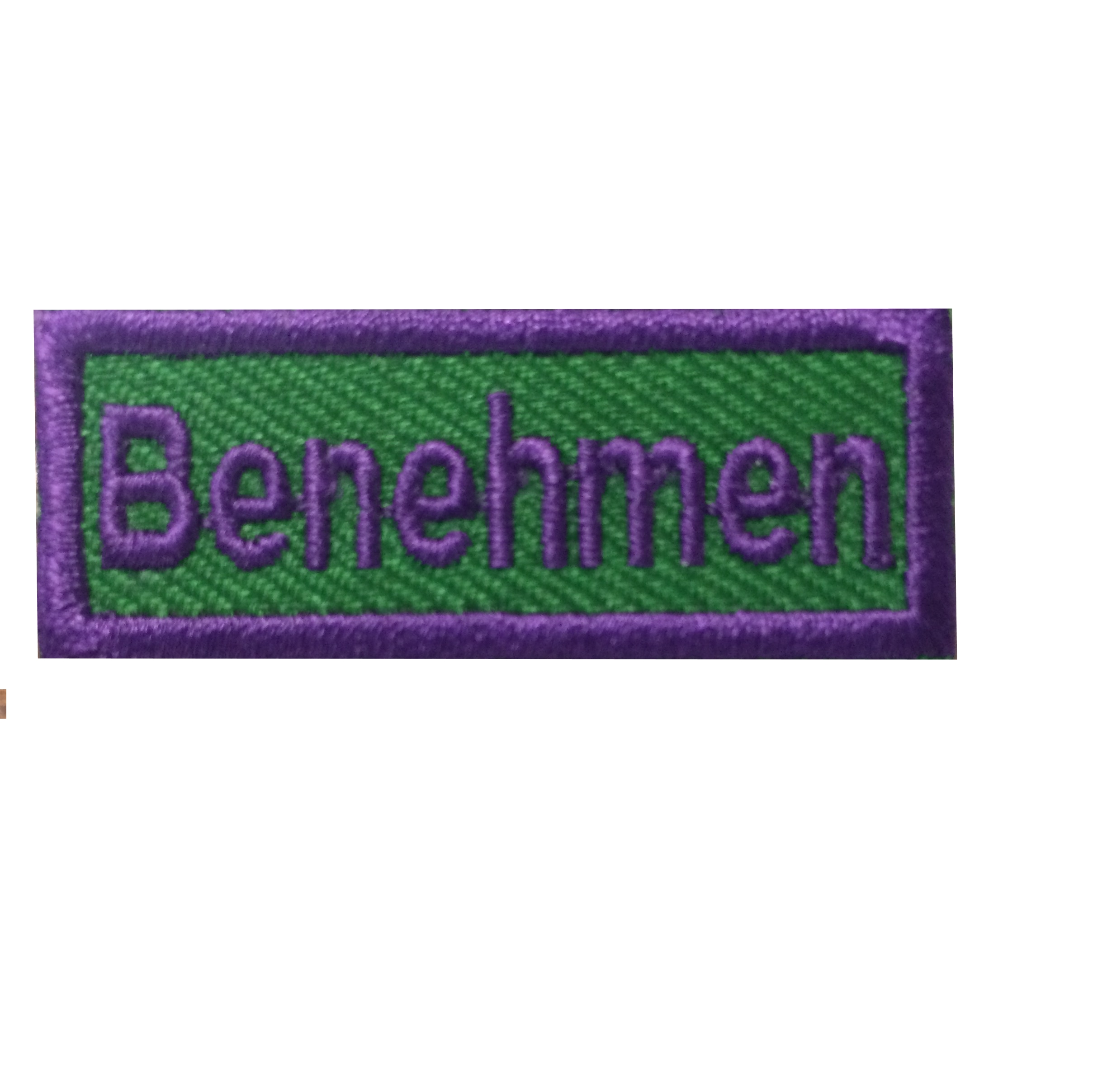 Benehmen - Anerkennungs-Abzeichen / Skill Patch violett/ grün