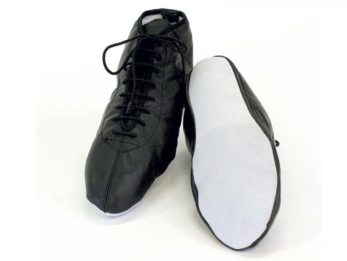 Mattenschuhe Echtleder schwarz 46