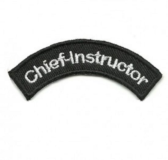 Aufnäher Chief Instructor, halbrund